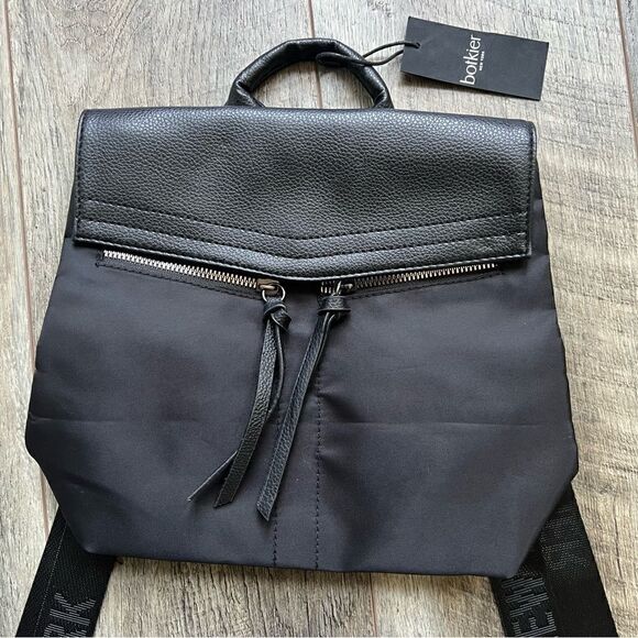 Botkier New York Trigger Mini Backpack NWT Black Nylon Bag main image 15